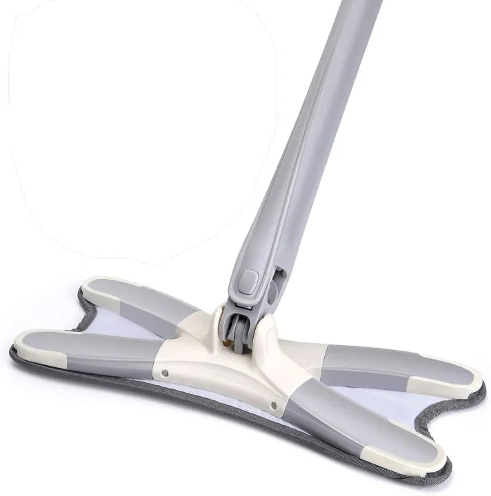 X-Type Microfiber Flat Mop with 360° Hands-Free Squeeze