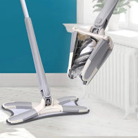 X-Type Microfiber Flat Mop with 360° Hands-Free Squeeze
