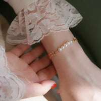 🌿✨ The "Golden Leaf" Pearl Bracelet | Trendy & Cute Jewelry for Her 💖