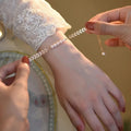 Elegant Pearl Leaf Bracelet