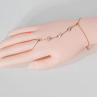 ✨ Boho Hand Chain Ring Bracelet | Adjustable Beach Jewelry for Women & Girls 💛
