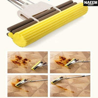 💧 Effortless Clean: Super Absorbent Sponge Mop with Adjustable Handle & 3 Refills 🏠